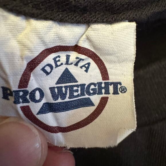 Delta Pro Weight Grim Reaper Scythe Graphic Tee Black L Vintage Style - Picture 4 of 8